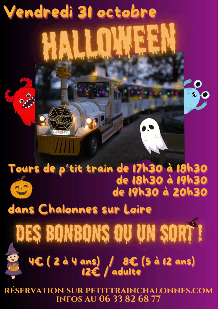 Affiche ptit train halloween